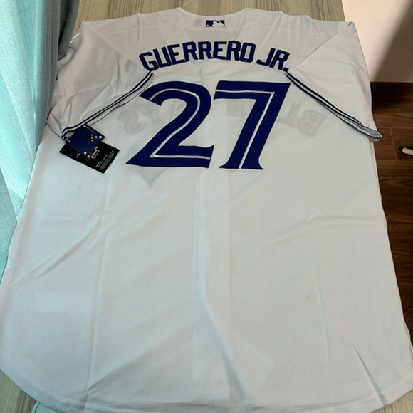 Vladimir Guerrero Jr. Jersey Nike MLB White Toronto Blue Jays Baseball Jersey 27 - Picture 4 of 5